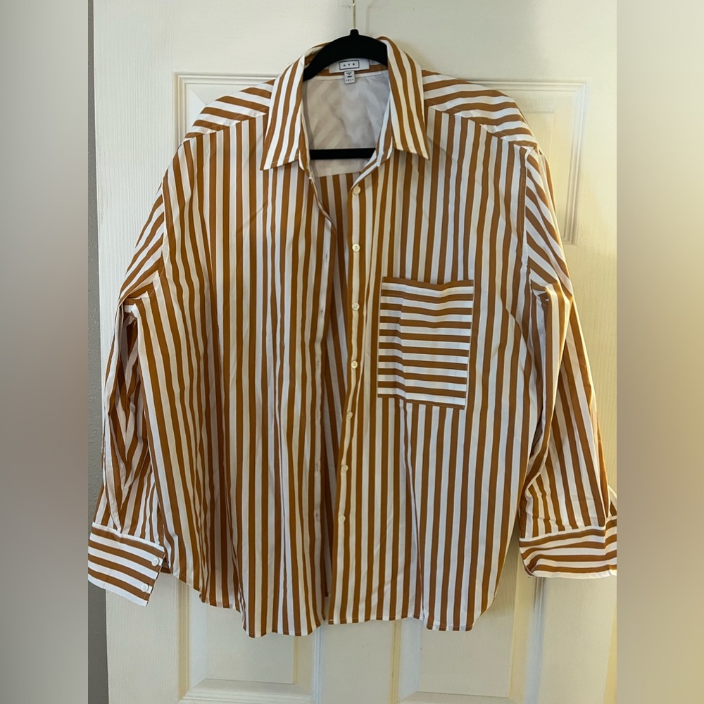 AYR stripped blouse - size xl